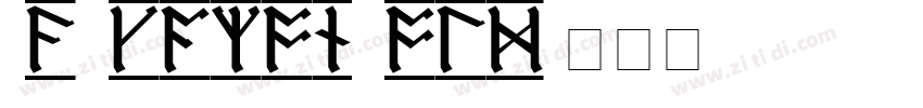 CAC Saxon Bold字体转换